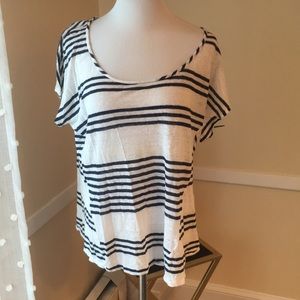 Lucky Brand Large Linen Top In EUC